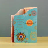 Heartwarming Greeting Card with a Sacred Rakhi